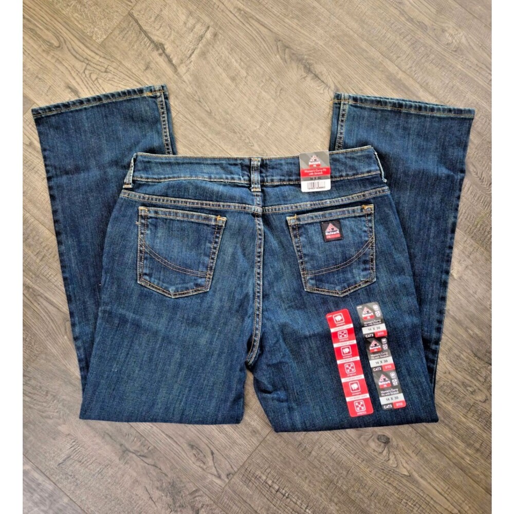 NWT Bulwark FR Womens Jeans 14x30 Curvy Fit Stretch Flame Resistant CAT 2 2112